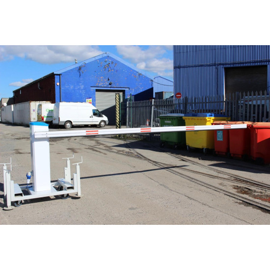 Portable Automatic Rising Arm Vehicle Barrier (Trolley System)